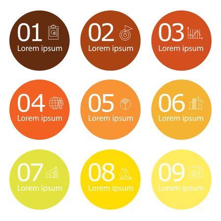 Infographic design template.のイラスト素材