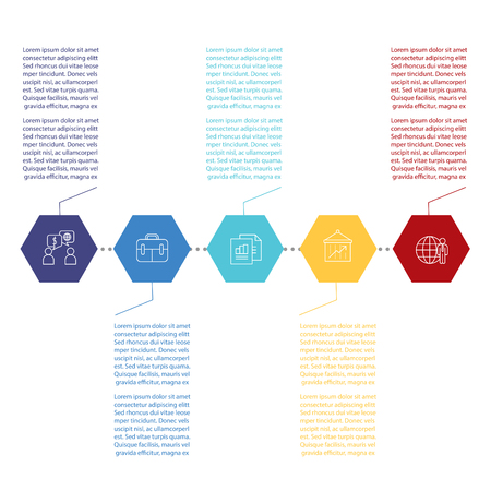Infographic design template.のイラスト素材
