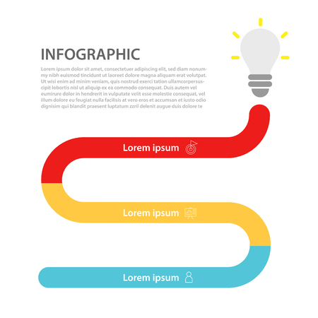 Infographic design template.のイラスト素材