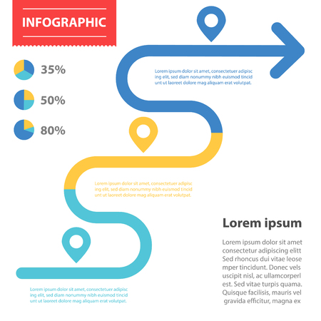 Infographic design template.のイラスト素材