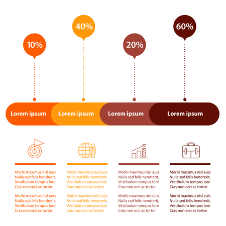 Infographic design template.のイラスト素材