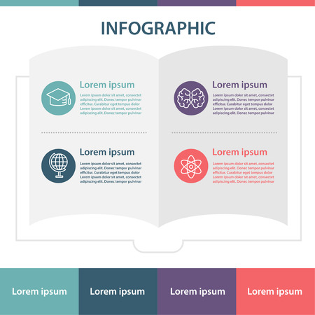 Infographic design template.のイラスト素材