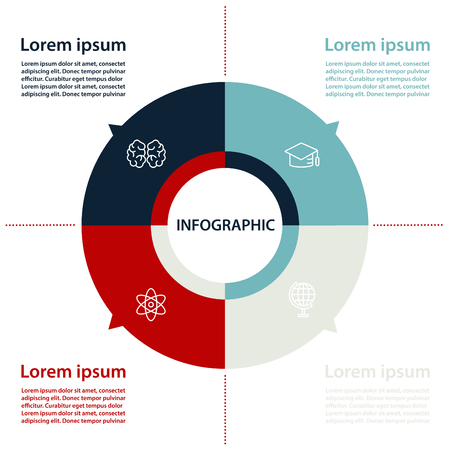 Infographic design template.のイラスト素材