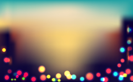 Bokeh lights background, Abstract blurred background- Illustrationのイラスト素材