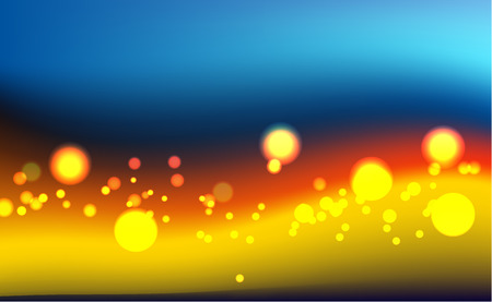 Bokeh lights background, Abstract blurred background- Illustrationのイラスト素材