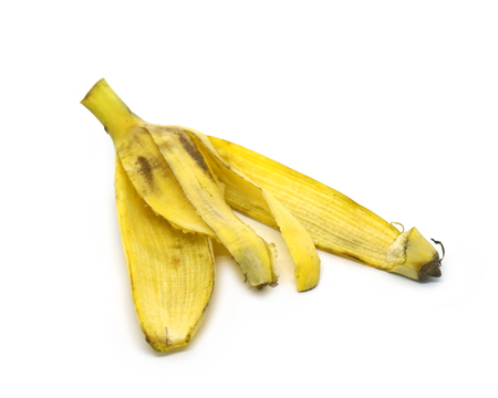 Banana on white background.の写真素材