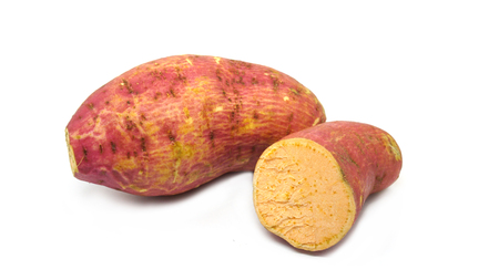 Sweet potato on white background.の写真素材