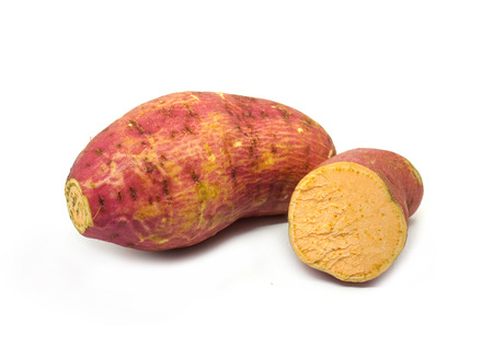 Sweet potato on white background.の写真素材