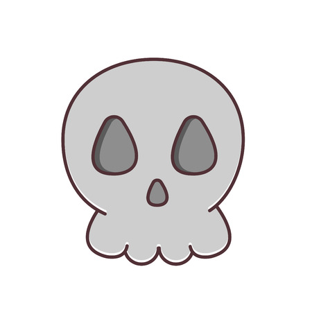 Skull vector illustration.のイラスト素材