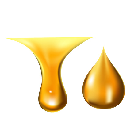 Honey Drops vector.のイラスト素材