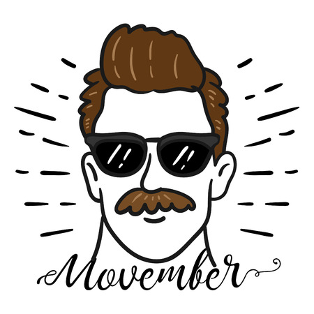 Movember's day Vector.のイラスト素材