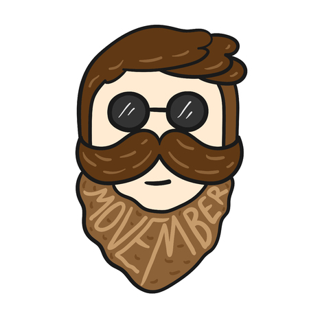 Movember's day Vector.のイラスト素材