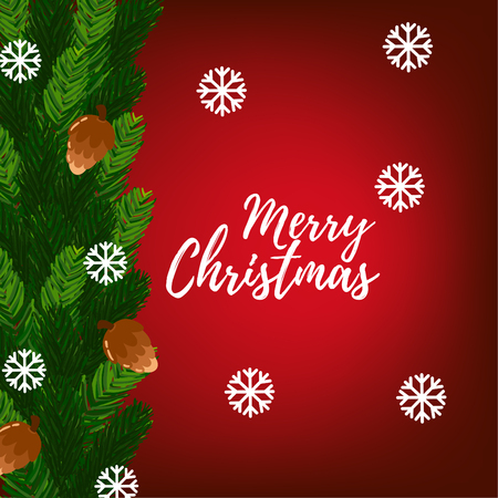 Merry Christmas Greeting Card.のイラスト素材