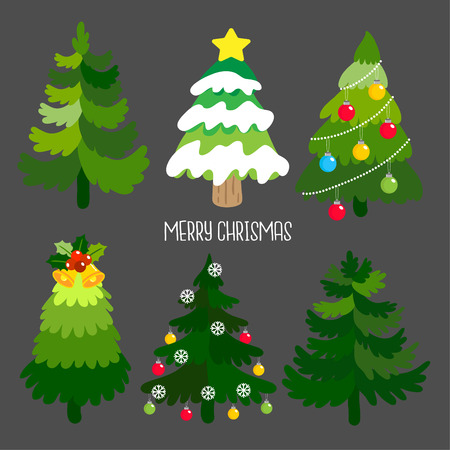 Christmas tree vector.のイラスト素材