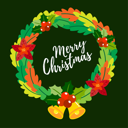 Merry Christmas Greeting Card.のイラスト素材