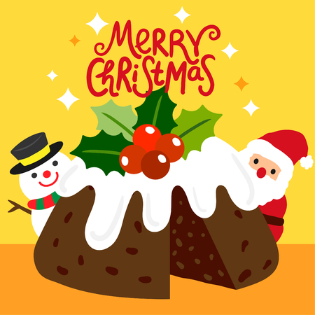 Merry Christmas Greeting Card.のイラスト素材