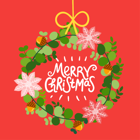 Merry Christmas Greeting Card.のイラスト素材