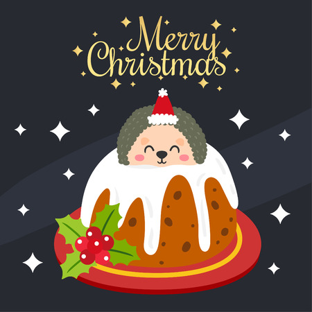 Christmas cake Vector.のイラスト素材