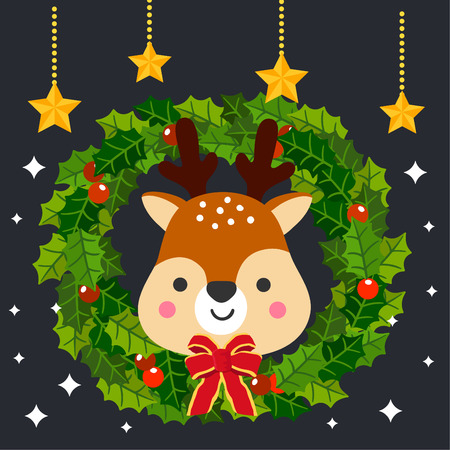Cute Cartoon Christmas Concept.のイラスト素材