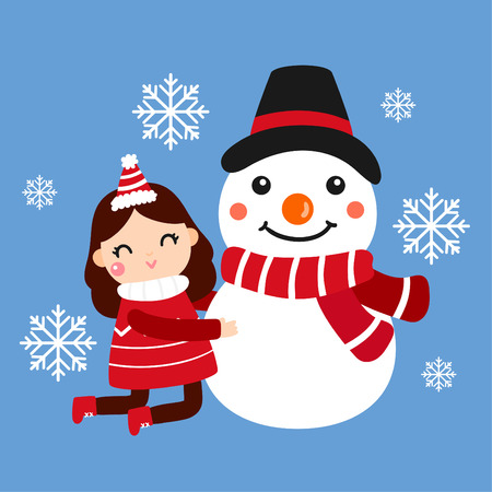 Cute Cartoon Christmas Concept.のイラスト素材