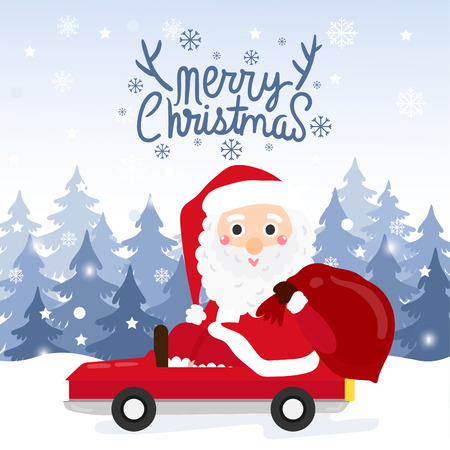 Cute Cartoon Christmas Concept.のイラスト素材