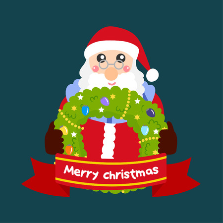Cute Cartoon Christmas Concept.のイラスト素材