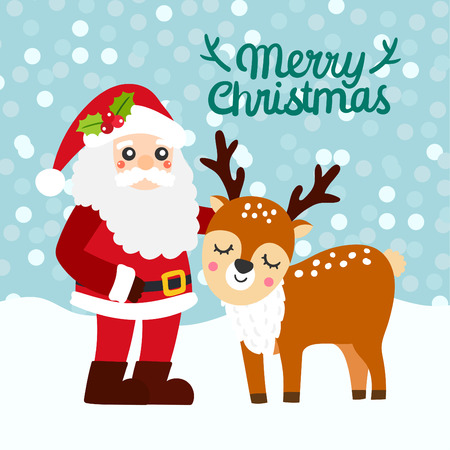 Cute Cartoon Christmas Concept.のイラスト素材
