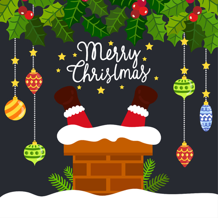 Cute Cartoon Christmas Concept.のイラスト素材