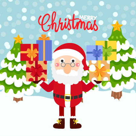Cute Cartoon Christmas vector.のイラスト素材