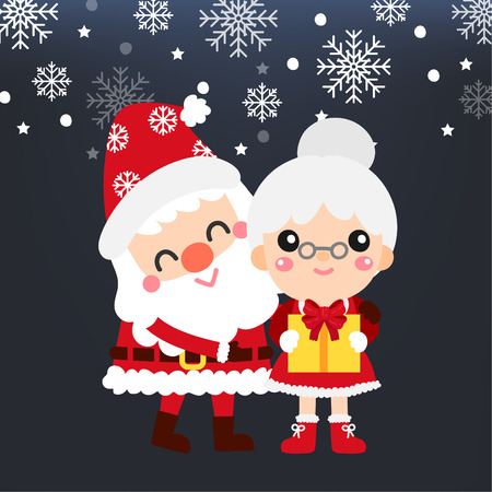 Cute Cartoon Christmas vector.のイラスト素材