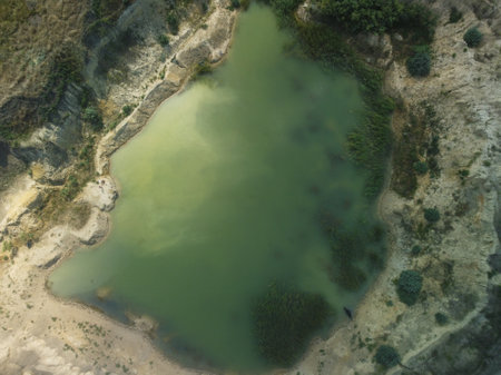 Water Reservoir lies at the convergence of the valleys of the Greenfield Ukraine