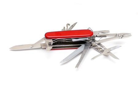 Swiss army multipurpose knifeの写真素材