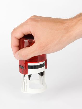 modern self-ink rubber stampの写真素材