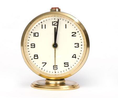 An old alarm clockの写真素材