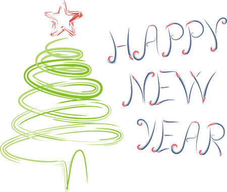 New Year conceptのイラスト素材
