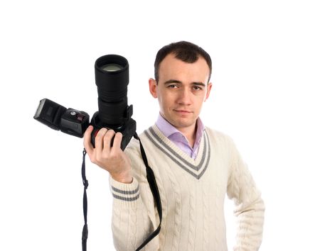 professional photographer isolated on white background
の写真素材