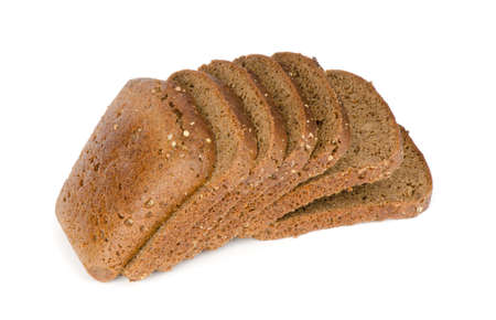 rye bread isolated