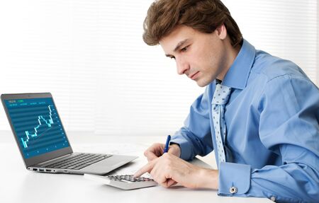 Business man working in the office