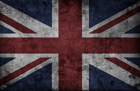 Grunge UK national flagの写真素材
