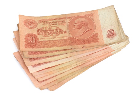 old soviet money, russian rubles