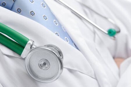 doctor with stethoscope. Health care conceptの写真素材