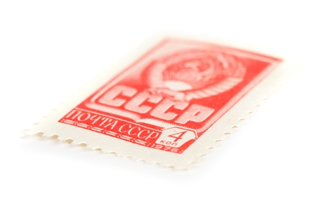 retro ussr mail stampの写真素材