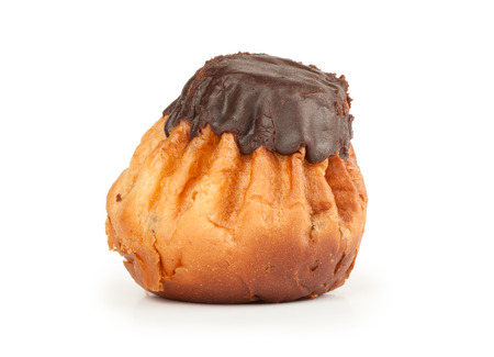 Rum Baba on a white backgroundの写真素材