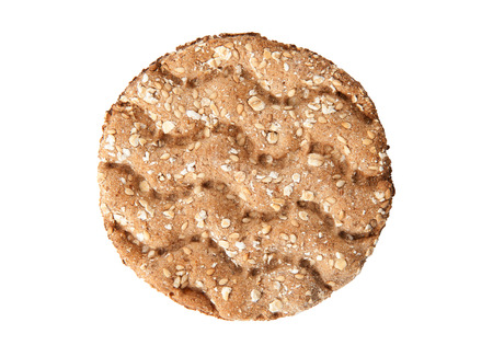 crispbread over white background