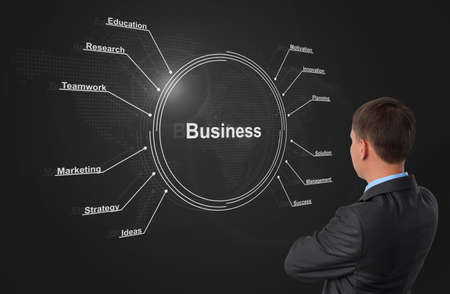 business strategy plan conceptの写真素材