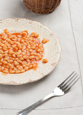 canned beansの写真素材