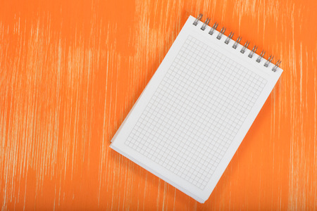 Blank white paper notebookの写真素材