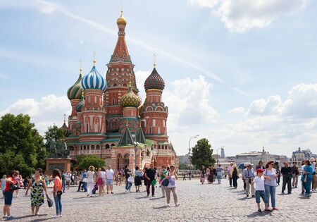MOSCOW, RUSSIA - JUNE 24, 2016: Saint Basil's Cathedral