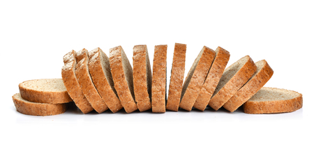 healthy bread isolated on a white background