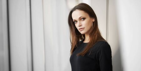 Urban portrait of a pretty girlの写真素材